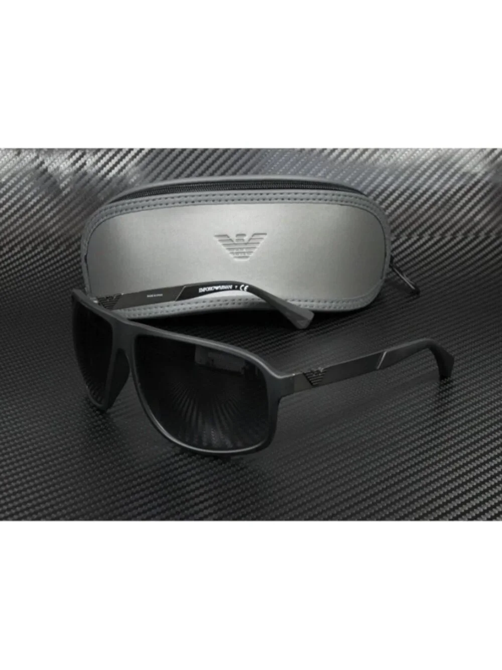 New Emporio Armani Men  Black Sunglasses  64- 13- 130